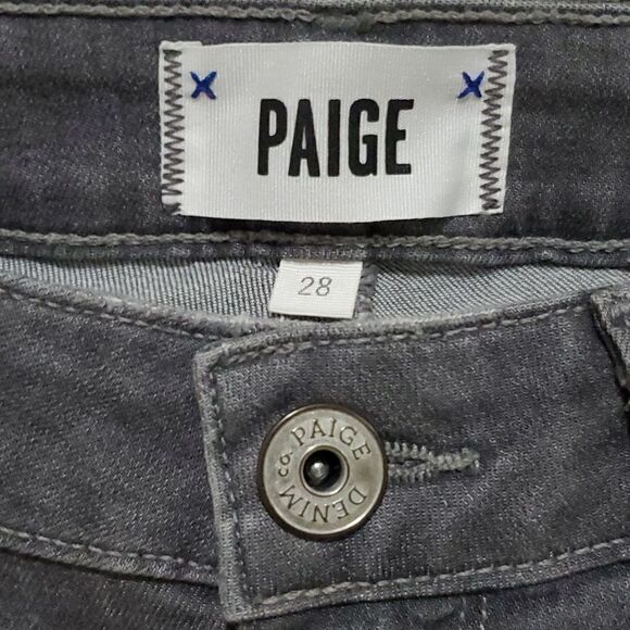 Paige Verdugo Ankle with Raw Ankles in Dark Grey Size 28 - Picture 14 of 16